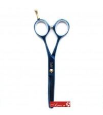 Ножиці перукарські філірувальні SPL 91853-30 блакитні